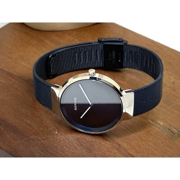 Bering Women's Watch 14531-307 Quartz Silver Blue Dial Mesh Stainless St… - Picture 7 of 13